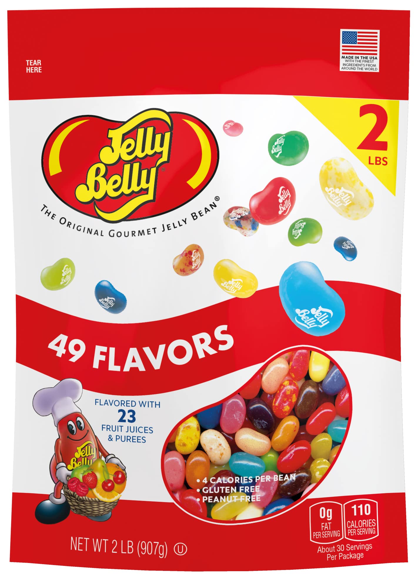 Jelly Belly Jelly Beans, 49 Flavors, 2 Pound (Pack Of 1)