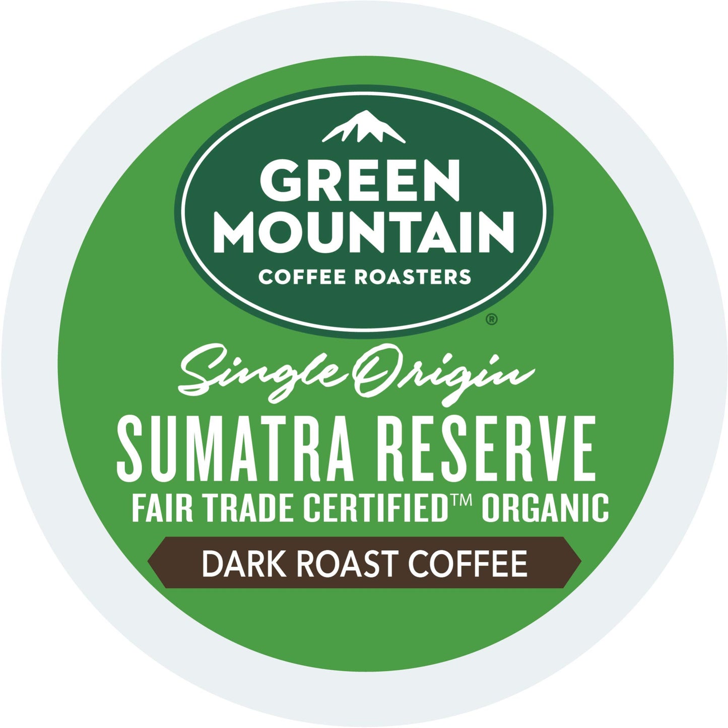 Green Mountain Coffee Roasters Sumatra Reserve Keurig Single-Serve K-Cup pods, Dark Roast Coffee, 72 Count (6 Packs of 12)