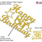 85 Birthday Cake Topper Gold Glitter, Party Decoration Ideas, Premium Quality, Sturdy Doubled Sided Glitter, Acrylic Stick. Made