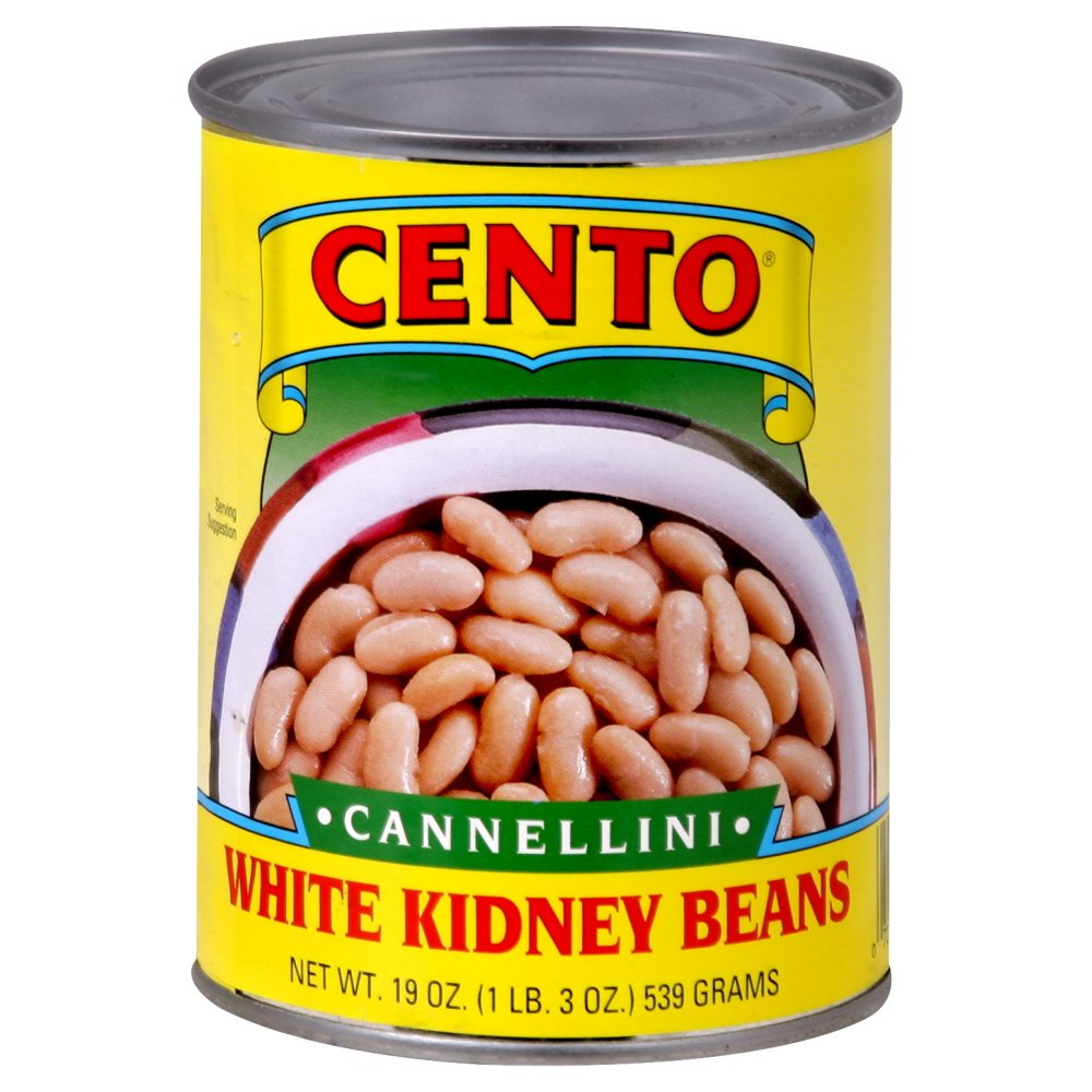 Cento White Kidney (Cannellini) Beans, 19 Ounce Cans (Pack of 12)