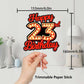 Happy 23Rd Birthday Cake Topper Fluorescent Flashing Night Out Hen Movie Nightclub Theme Decor Supplies Woman Man Happy Birthday