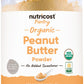 Nutricost Pantry Organic Peanut Butter Flour Powder (30 Servings) (12.6 oz) - No Added Sweetener, No Added Salt, 81% Less Fat Th
