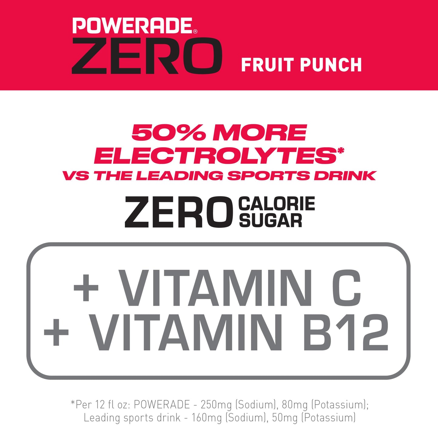 POWERADE Fruit Punch Zero  28 Fl oz