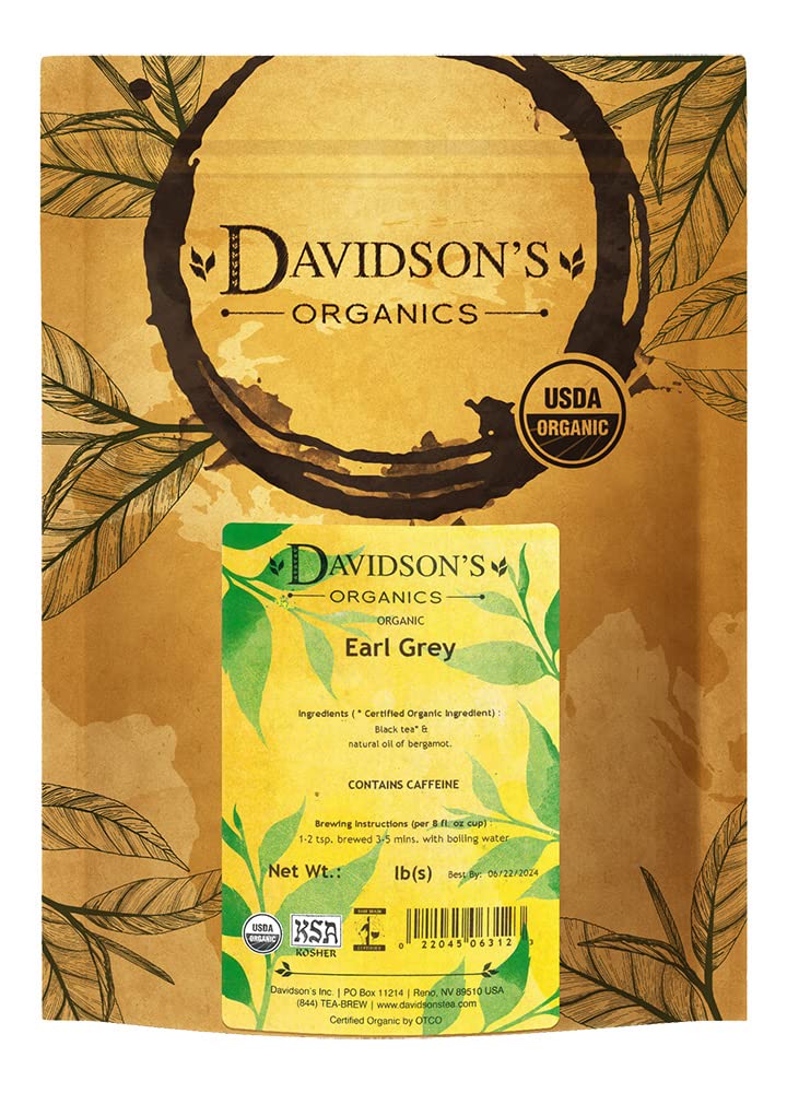 Davidson'S Organics, Earl Grey, Loose Leaf Tea, 16-Ounce Bag
