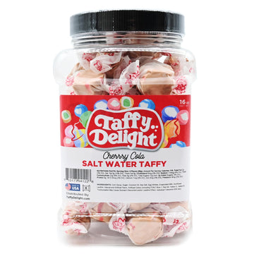 Taffy Delight Salt Water Taffy (16oz, Cherry Cola)