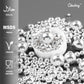 Cobakey Bright Silver Sprinkles For Cake Decorations 3.52 Ounce Silver Metallic Pearl Sugar Sprinkles For Cupcake Toppers Weddin