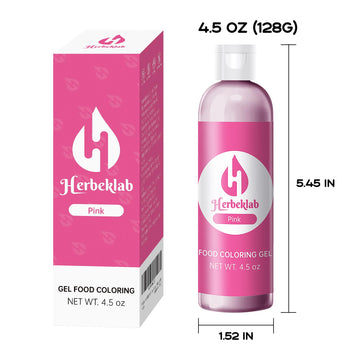 Pink Gel Food Coloring 4.5 Oz Professional Grade Pink Food Dye Concentrated Gel Food Coloring For Icing Baking Cake Decorating C