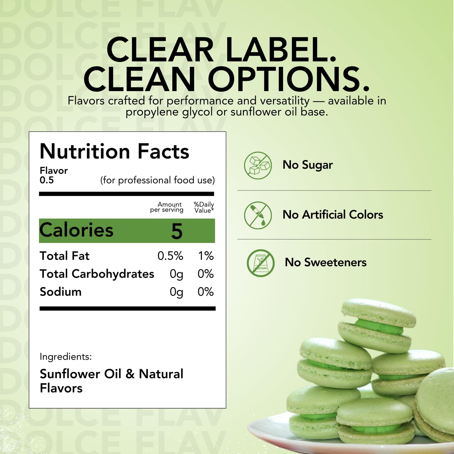 Dolce Flav Natural Lime Extract, 2 Ounce, Oil-Soluble, Kosher, Sugar-Free Flavor for Candy, Chocolates & Desserts