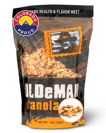 Olde Man Granola Gluten Free Granola Cereal - Non-GMO, Soft Whole Grain Oats - 12oz Pack