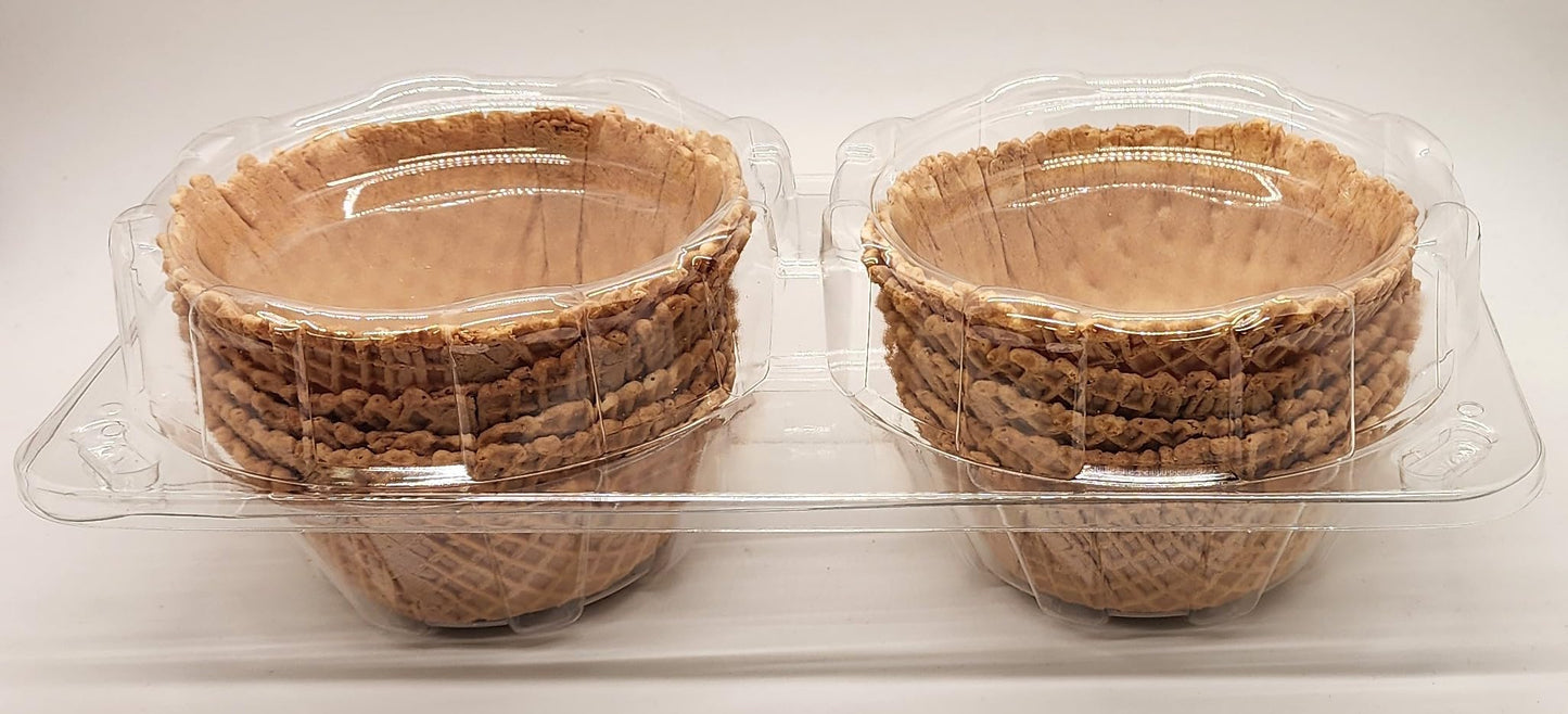 BONBON RIO STORE Waffle Bowls for Dessert, 80 Count Classic Ice Cream Bowls, Sweet and Crisp for Parties and Family Gatherings