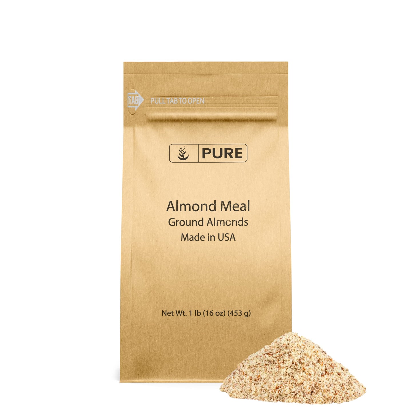 Pure Original Ingredients Almond Meal (1 Lb) Great For Baking & Breads, Ground Almonds
