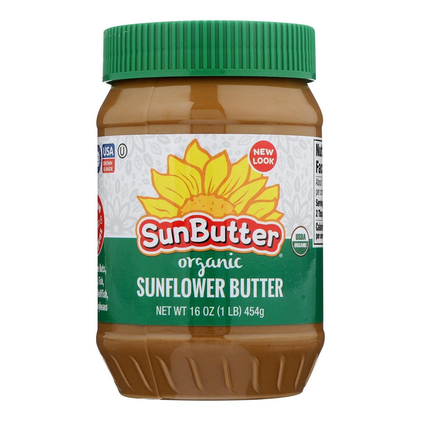 SUNBUTTER, SUNBUTTER, CREAMY, Pack of 6, Size 16 OZ - No Artificial Ingredients Gluten Free