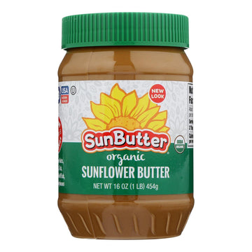 SUNBUTTER, SUNBUTTER, CREAMY, Pack of 6, Size 16 OZ - No Artificial Ingredients Gluten Free