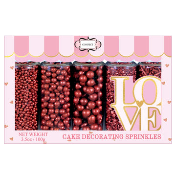 Confect Copper Sprinkles | Sprinkles for Cakes & Cupcakes Decoration | Birthday Sprinkles | Assorted Pack of 5 Back to School Bl