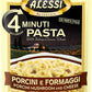 Alessi 4 Minute Pasta (Porcini Mushroom & Cheese, 6.35 Ounce (Pack of 1))