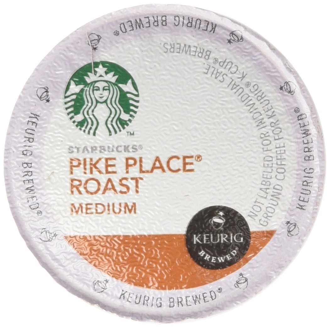 Starbucks K-Cup Coffee Pods, Pike Place Roast, 54 Count, Cinnamon, Model 650150