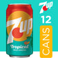 7UP Tropical Soda  12 fl oz cans  12 pack