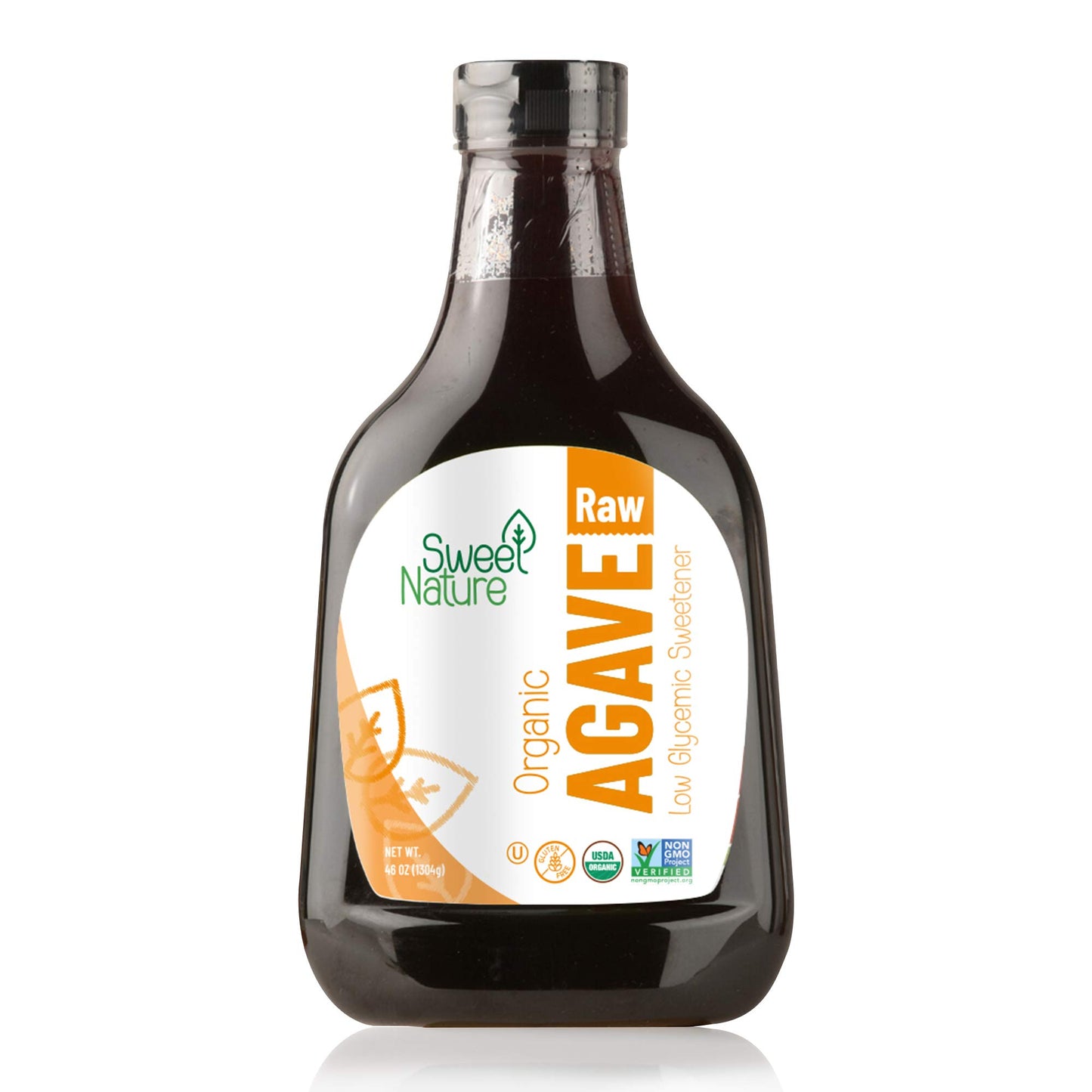 Sweet Nature Raw Agave Nectar Sweetener - Honey & Sugar Substitute for Diabetics - Natural, Organic, Kosher, Low Glycemic Liquid