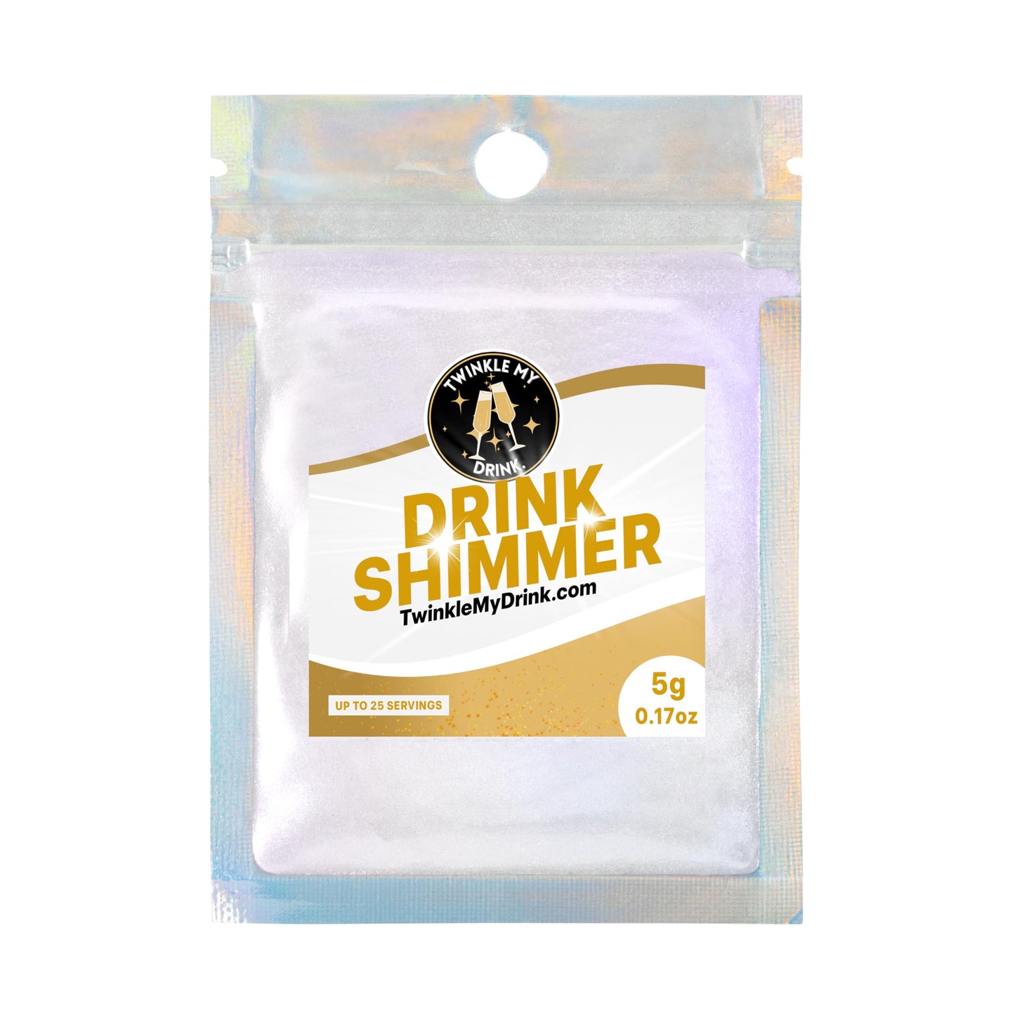 Twinkle My Drink Opal Ghost Premium Edible Glitter For Drinks | Halloween Drink Decorations | Halloween Party Decorations | 5G U