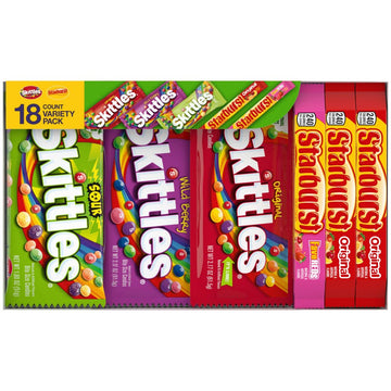 Skittles & Starburst Full Size Chewy Easter Candy Assortment, 37.05 Oz, 18 Ct