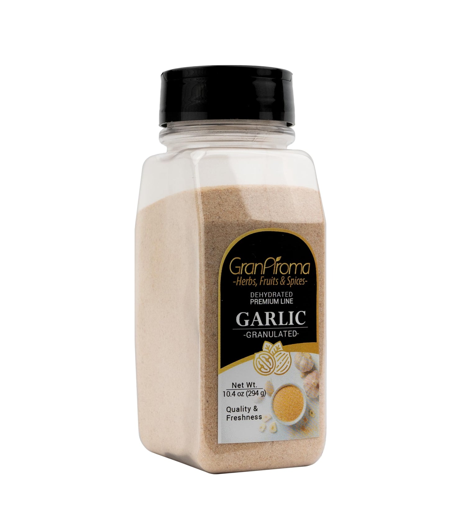 Granaroma Granulated Garlic, Versatile Seasoning, Dehydrated (10.4 Ounce)