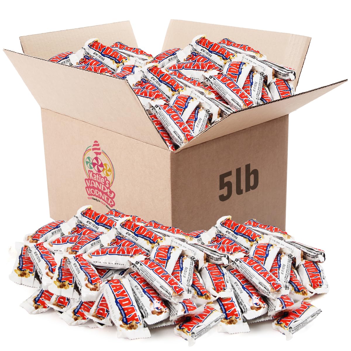 Generic Payday Peanut Caramel Candy Bars Snack Size In Bulk For Home Snacking, Movie, Or Office Break Hours - Delicious Individu