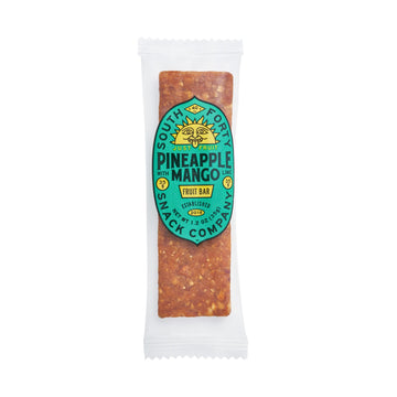 South 40 Snacks Premium Tropical Pineapple Mango Lime Fruit Bar, Just Three Ingredients, Unsweetened, No Added Sugar, Individual