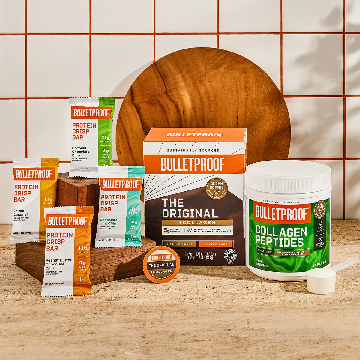 Bulletproof The Original + Collagen Single-Serve Coffee Pods, 24 Count, 100% Arabica Coffee Sourced from Central and South Ameri