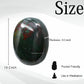Bloodstone Palm Stone - Massage Worry Stone For Natural Body Chakra Balancing, Reiki Healing And Crystal Grid