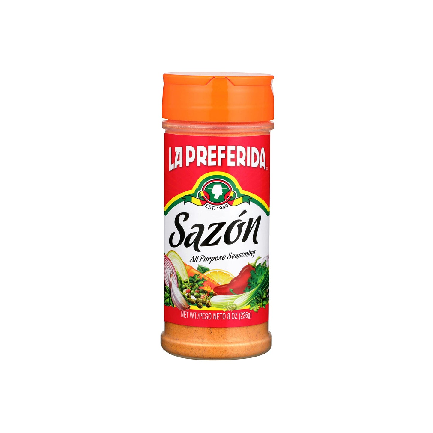 La Preferida Saz  N Seasoning - All-Purpose Mexican Spice Blend, Vegan, Bold Flavor Of Paprika, Garlic And Onion, One-Step Seaso