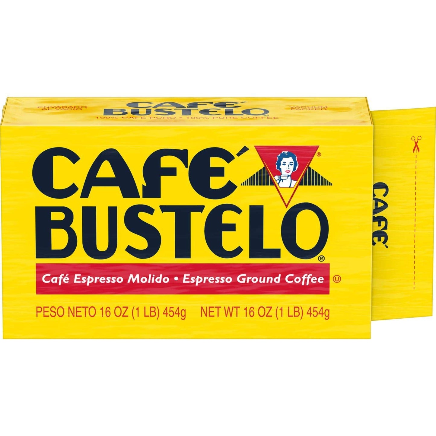 Café Bustelo Espresso Dark Roast Ground Coffee, 16 Ounce (Pack of 12)