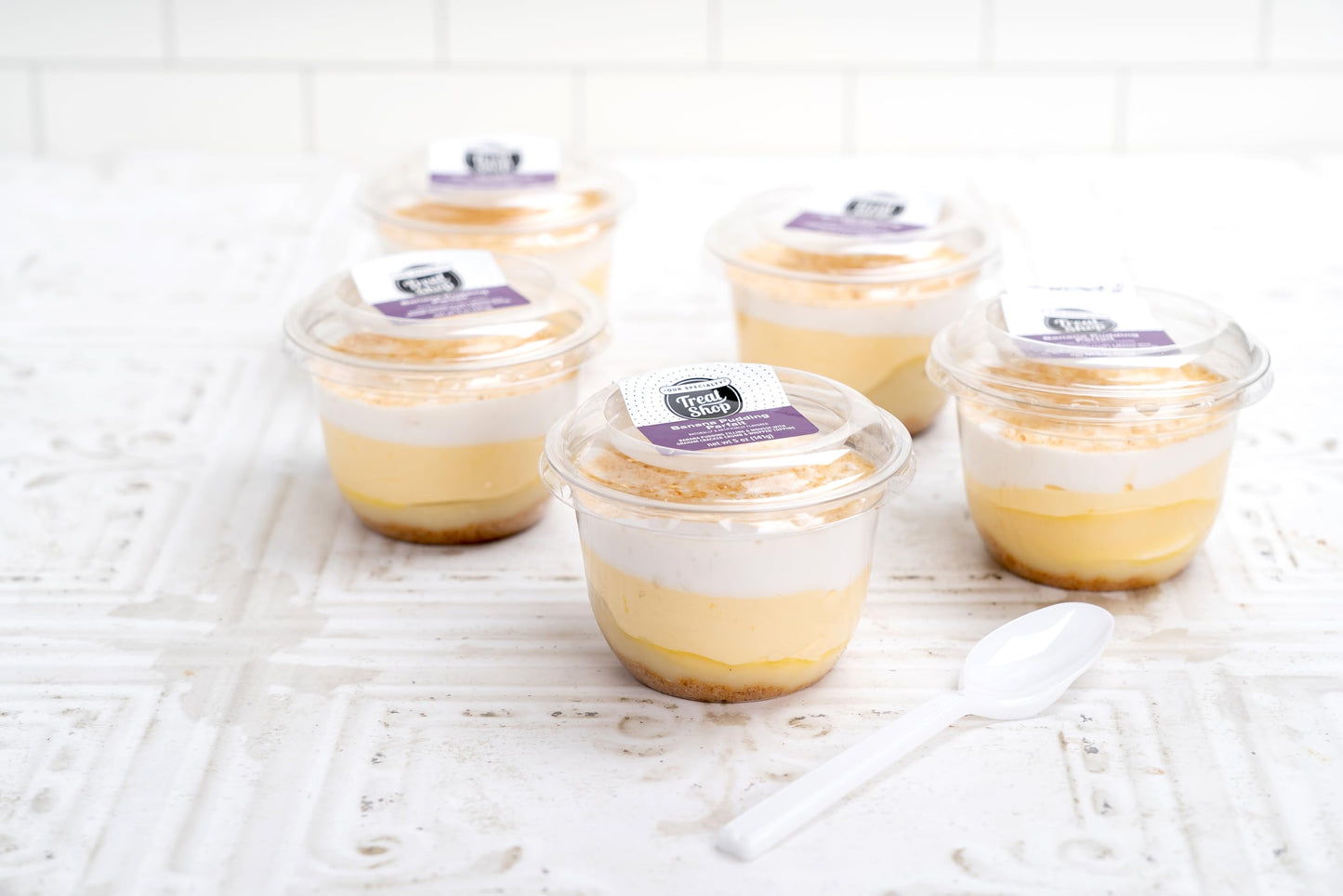 Our Specialty Banana Pudding Parfait Cup with Whipped Topping, Single Serve Dessert, Frozen, 5 Oz