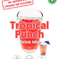 Gramzero All Natural Tropical Punch Zero Calorie Sugar Free Drink Mix, Great For Nutrition Club Loaded Tea, Stevia Sweetened