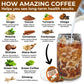 Superfoods Company Amazing Coffee - French Roast Instant Coffee with Adaptogenic Mushrooms & Superfoods, 30 Servings, Cocoa Flavor, 8.47 oz