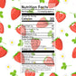 Ternio Freeze Dried Strawberry Powder - 100% Natural Snack - 3.52oz / 100g