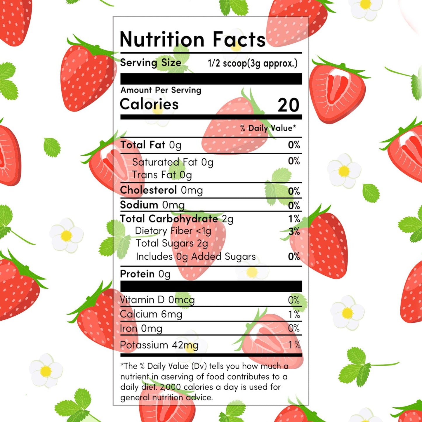 Ternio Freeze Dried Strawberry Powder - 100% Natural Snack - 3.52oz / 100g