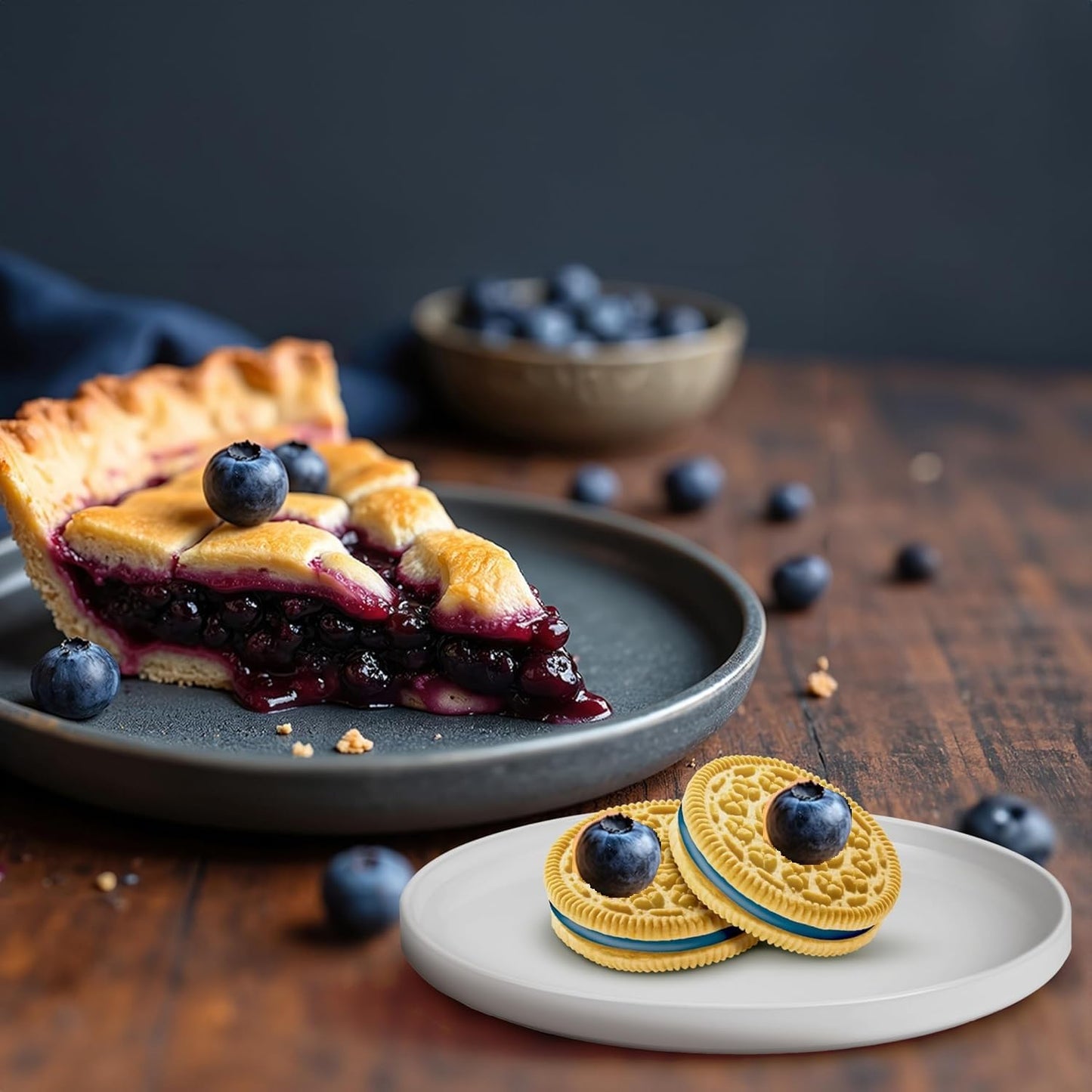 PITCHING PIGEON Blueberry Pie Cookies - Limited Edition Graham Cookies, 32.04oz, Small