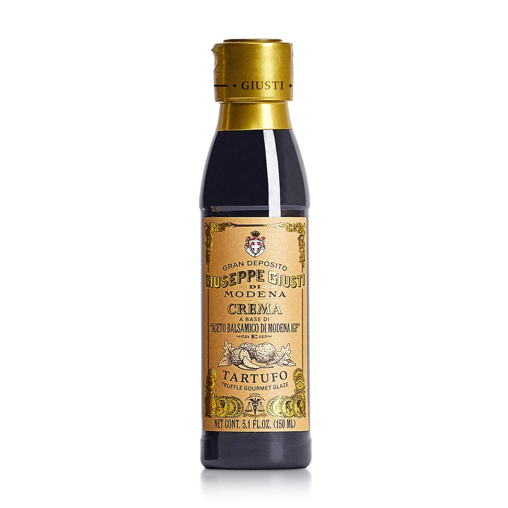 Giusti Truffle Glaze - Balsamic Reduction for Meat, Cheese & Salads - 5.07 fl oz - Balsamic Vinegar of Modena Black