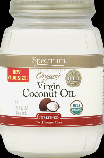 Spectrum Naturals Coconut Oil - Organic - Virgin - Unrefined - 29 Oz