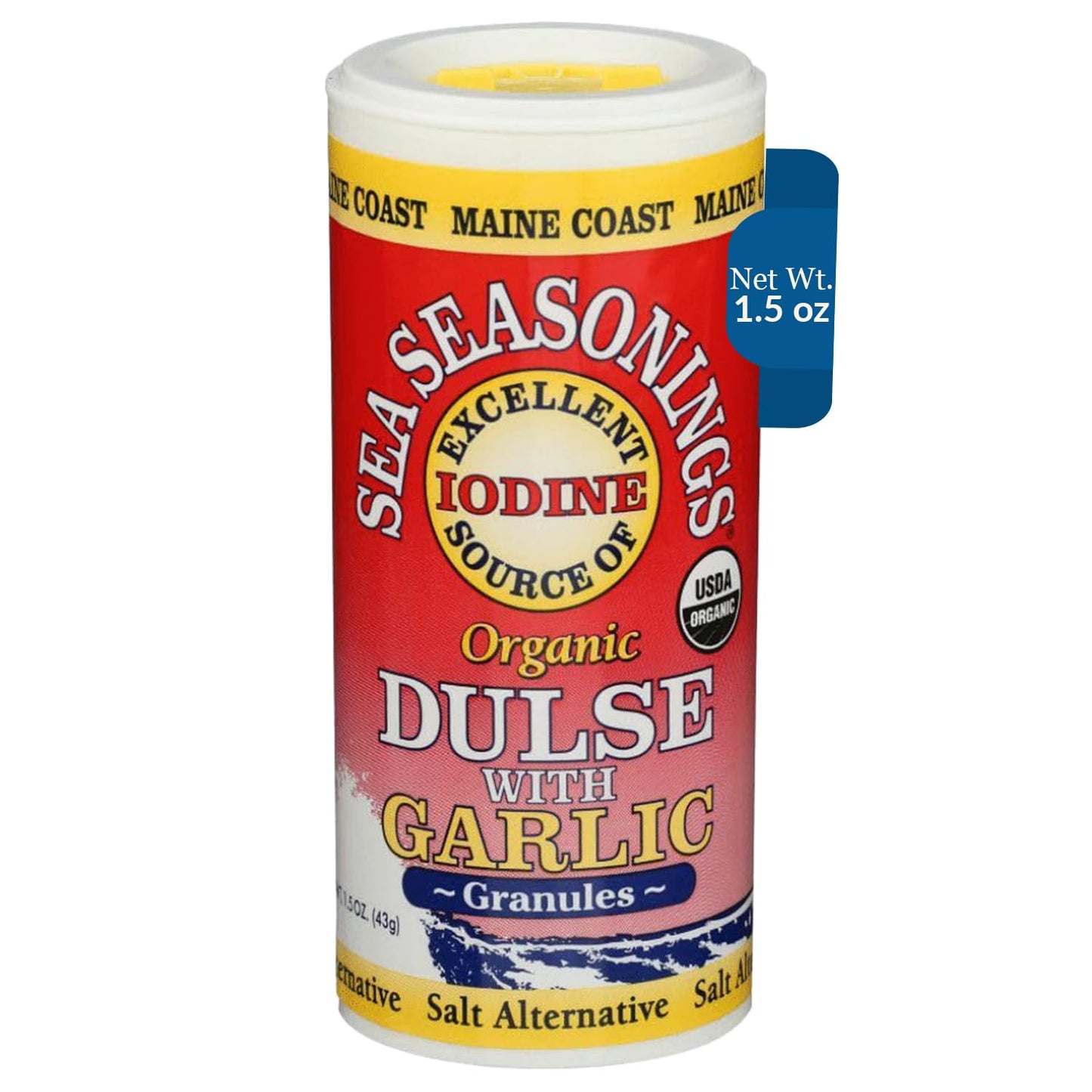 Dulse Granules With Garlic 1.5 Oz Shaker - Sea Seasonings - Organic
