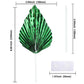 Gyufise Paper Palm Fan Cake Toppers, 6Pcs Light Green, W 4.7 x H 5.1 inches, Model ZN0680-11, for Birthday &