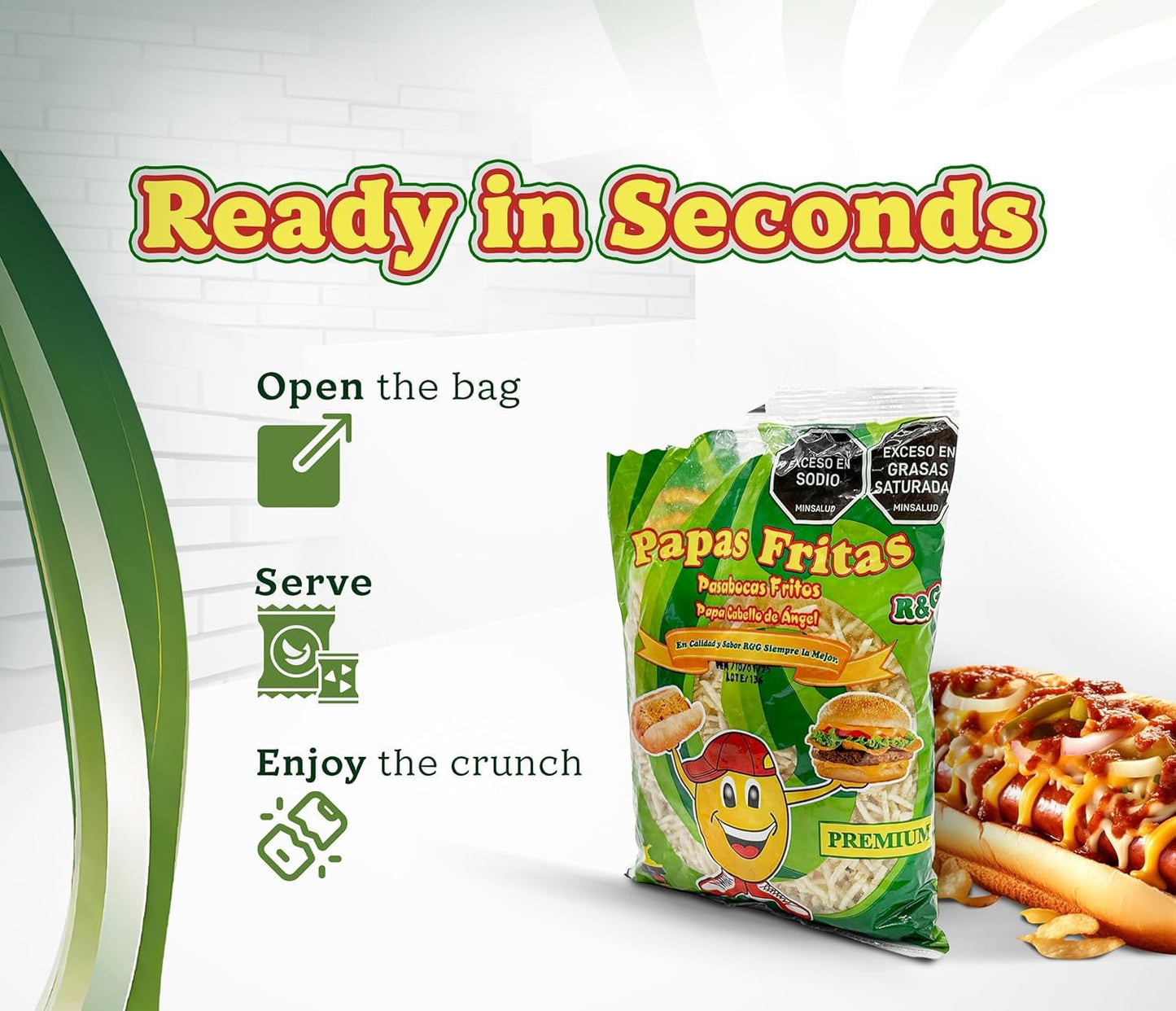 Deca Experts - Shoestring Potato Sticks, Crispy, Crunchy Snack Hotdog Of 35.27Oz - 1000Gr - Papitas De Hotdog - Papas Cabello De