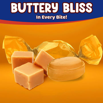 Butterscotch Hard Candy - 3 Pounds Approx 225 Pieces Of Creamy Butterscotch Drops - Bulk Candy For Holiday Season, Holiday Candy