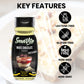 Sugar Free WHITE CHOCOLATE Syrup Zero Calories and Fat Free Topping, 11.1 FL OZ - No Sugar White Chocolate Syrup Dessert Topping
