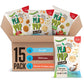 PEAKAPOP Veggie Chips – Plant-Based, Vegan, Gluten-Free, 1 oz Bags (15-Pack) – Variety Pack