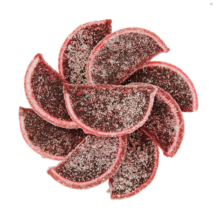 NY Spice Shop Fruit Slices Jelly Candy - 3 Pound Pomegranate Candied Fruit - Fruit Candy Slices - Bulk Gummy Candy Slices - Old 