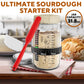 Benicci Sourdough Starter Kit - 31.8 oz Glass Jar - Reusable & Easy to Clean - Perfect for Bread Baking - Transparent