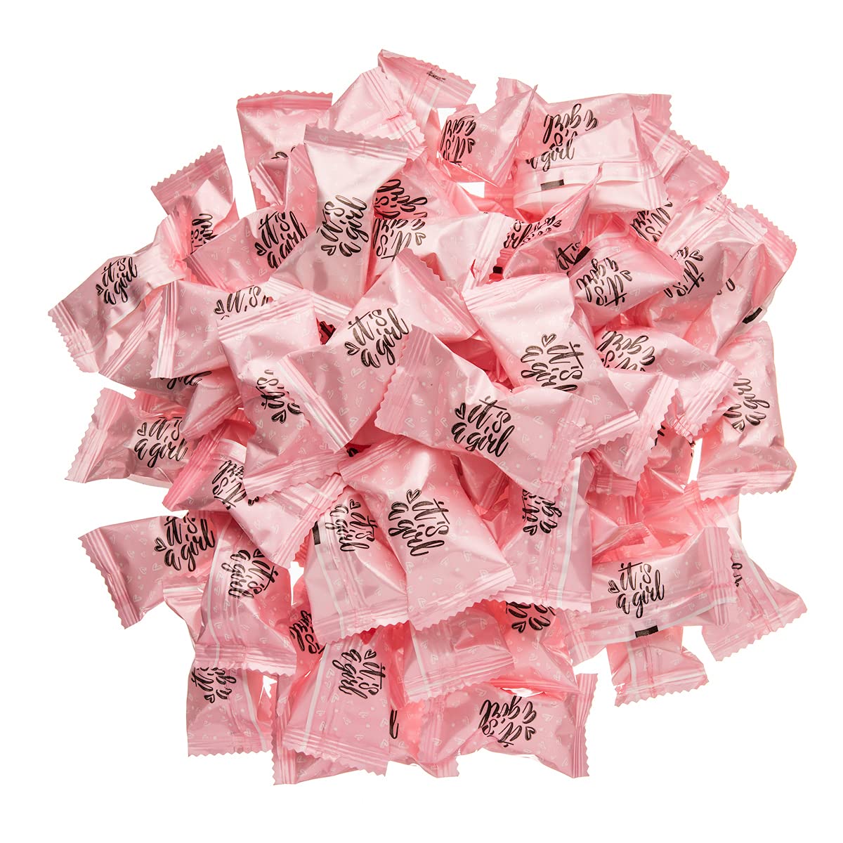 Candy Envy - It'S A Girl Buttermints - 13 Oz. Bag - Approximately 100 Individually Wrapped Mints - Baby Shower Party Favor Candy
