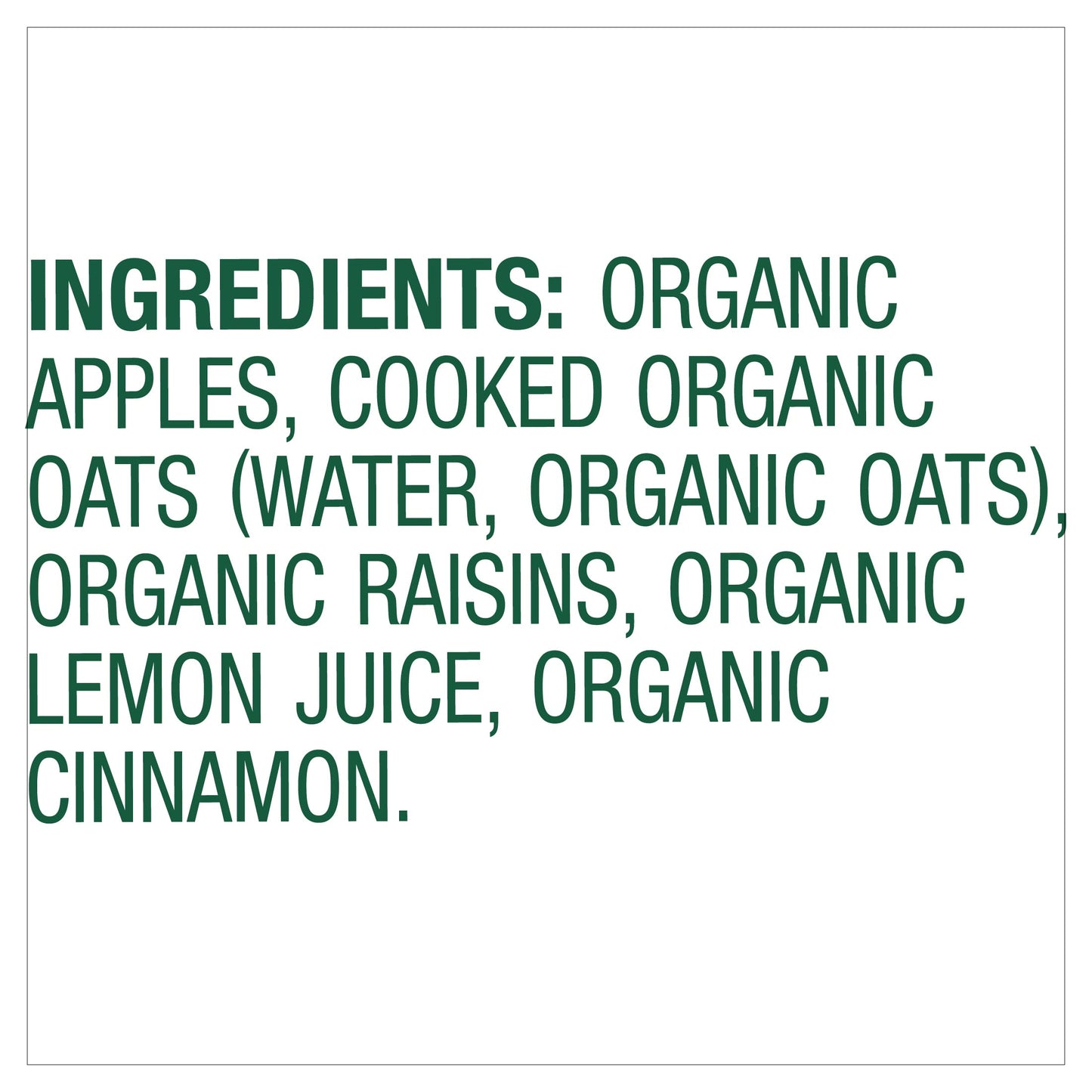 Sprout Organic Baby Food, Stage 2 Pouches, Apple Oatmeal Raisin With Cinnamon, 3.5 Oz Purees (Pack Of 12)