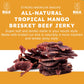 B.U.L.K Bulk Beef Jerky Snack Packs - Soft & Tender - Tropical Mango - 2.25 Ounce (Pack of 1) - All Natural Protein Snack